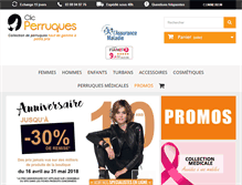 Tablet Screenshot of clic-perruques.fr